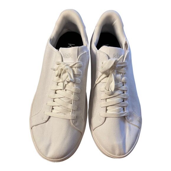 Kizik men’s Irvine White lace sneaker low‎ top 10.5 WIDE - Picture 4 of 8